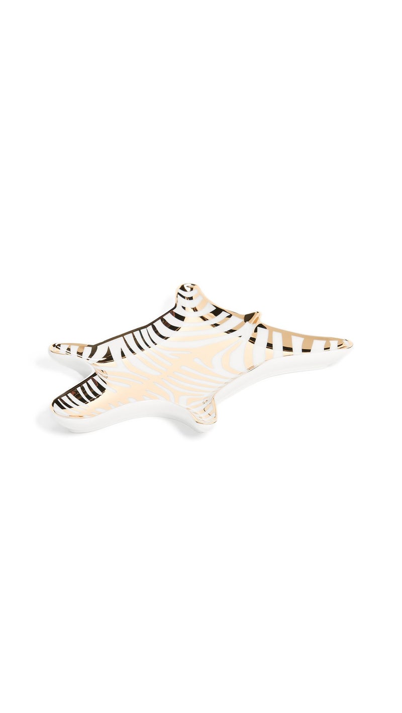 Jonathan Adler Metallic Zebra Dish, Gold - Image 1